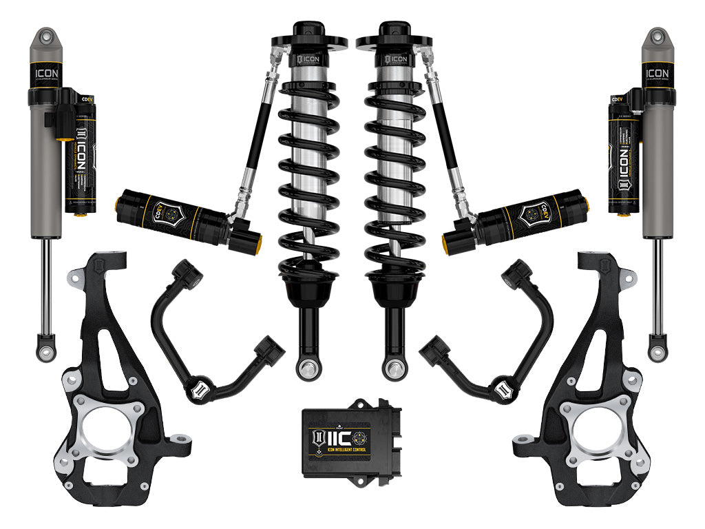 2021-2024 Ford F-150 4WD 3.5-4.5 Inch Lift Stage 5 Suspension System Tubular Icon Vehicle Dynamics