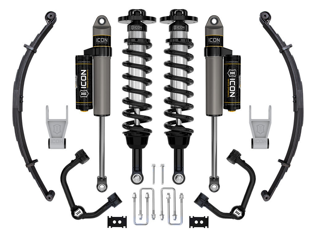 2021-2024 Ford F-150 Tremor 2.5-3 Inch Lift Stage 2 Suspension System Tubular W/ Leaf Packs Icon Vehicle Dynamics
