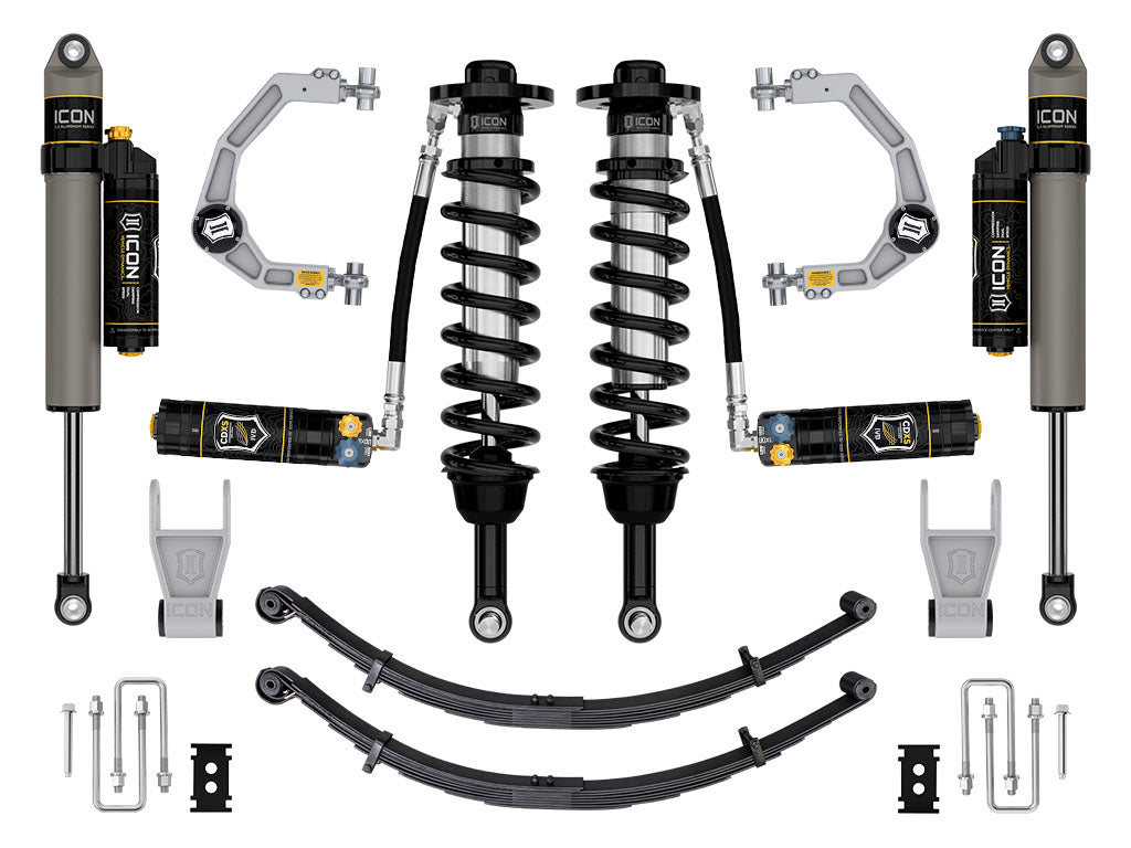 2021-2024 Ford F-150 Tremor 2.5-3 Inch Lift Stage 4 Suspension System Billet CDXS W/ Leaf Packs Icon Vehicle Dynamics