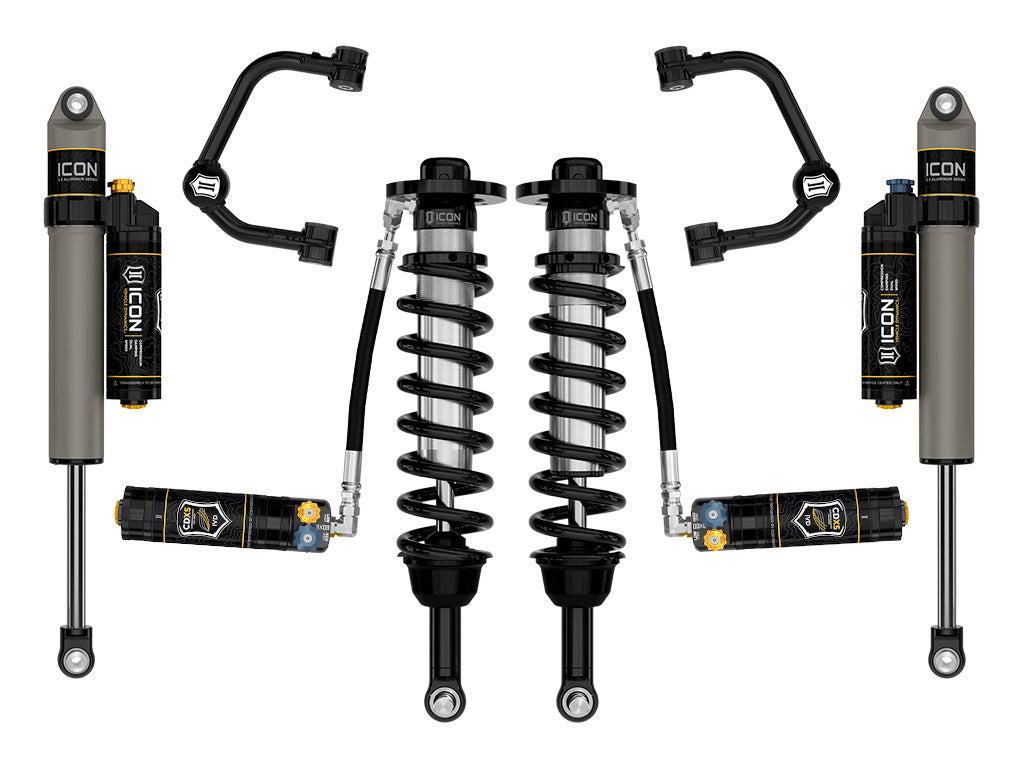 2021-2024 Ford F-150 Tremor 2.5-3 Inch Lift Stage 4 Suspension System Tubular CDXS Icon Vehicle Dynamics