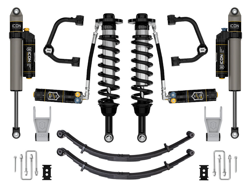 2021-2024 Ford F-150 Tremor 2.5-3 Inch Lift Stage 4 Suspension System Tubular CDXS W/ Leaf Packs Icon Vehicle Dynamics