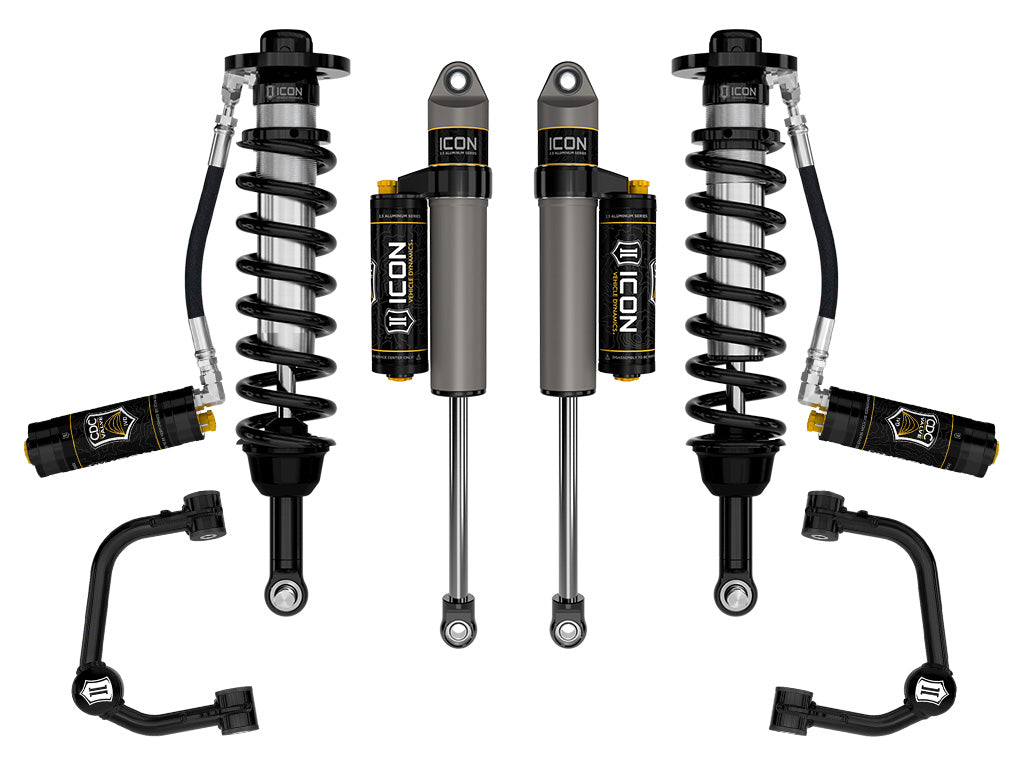 2021-2024 Ford F-150 Tremor 2.5-3 Inch Lift Stage 4 Suspension System Tubular CDCV Icon Vehicle Dynamics