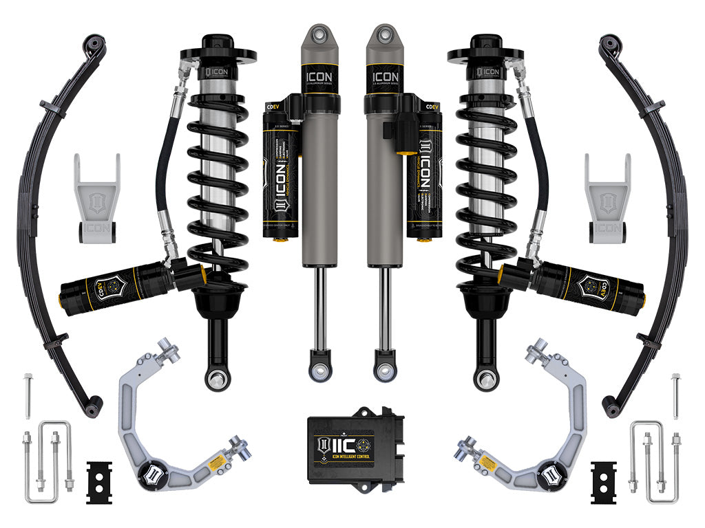 2021-2024 Ford F-150 Tremor 2.5-3 Inch Lift Stage 5 Suspension System Billet W/ Leaf Packs Icon Vehicle Dynamics