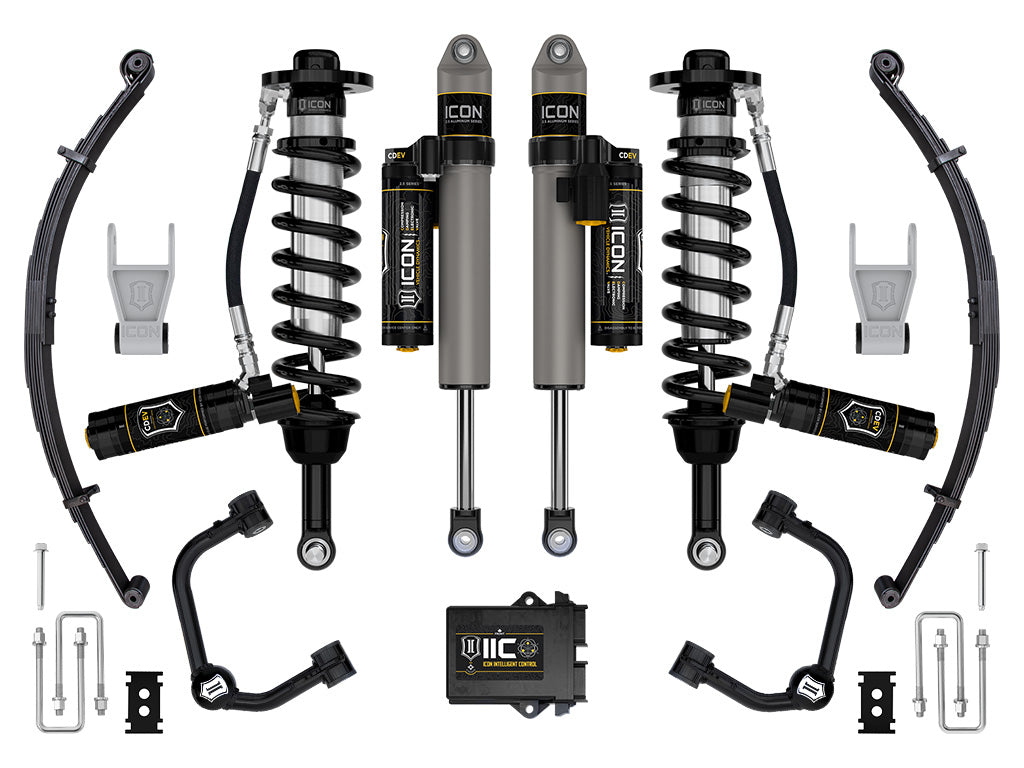 2021-2024 Ford F-150 Tremor 2.5-3 Inch Lift Stage 5 Suspension System Tubular W/ Leaf Packs Icon Vehicle Dynamics