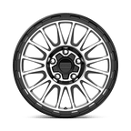 KM542 17X9 5X5.0 S-BLK MACH -12MM