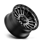 KM542 18X9 6X5.5 S-BLK MACH 00MM