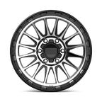 KM542 18X9 6X5.5 S-BLK MACH 00MM