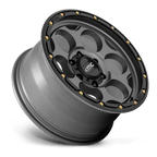 KM541 17X8.5 5X5.0 S-GRY BLK-LP 18MM
