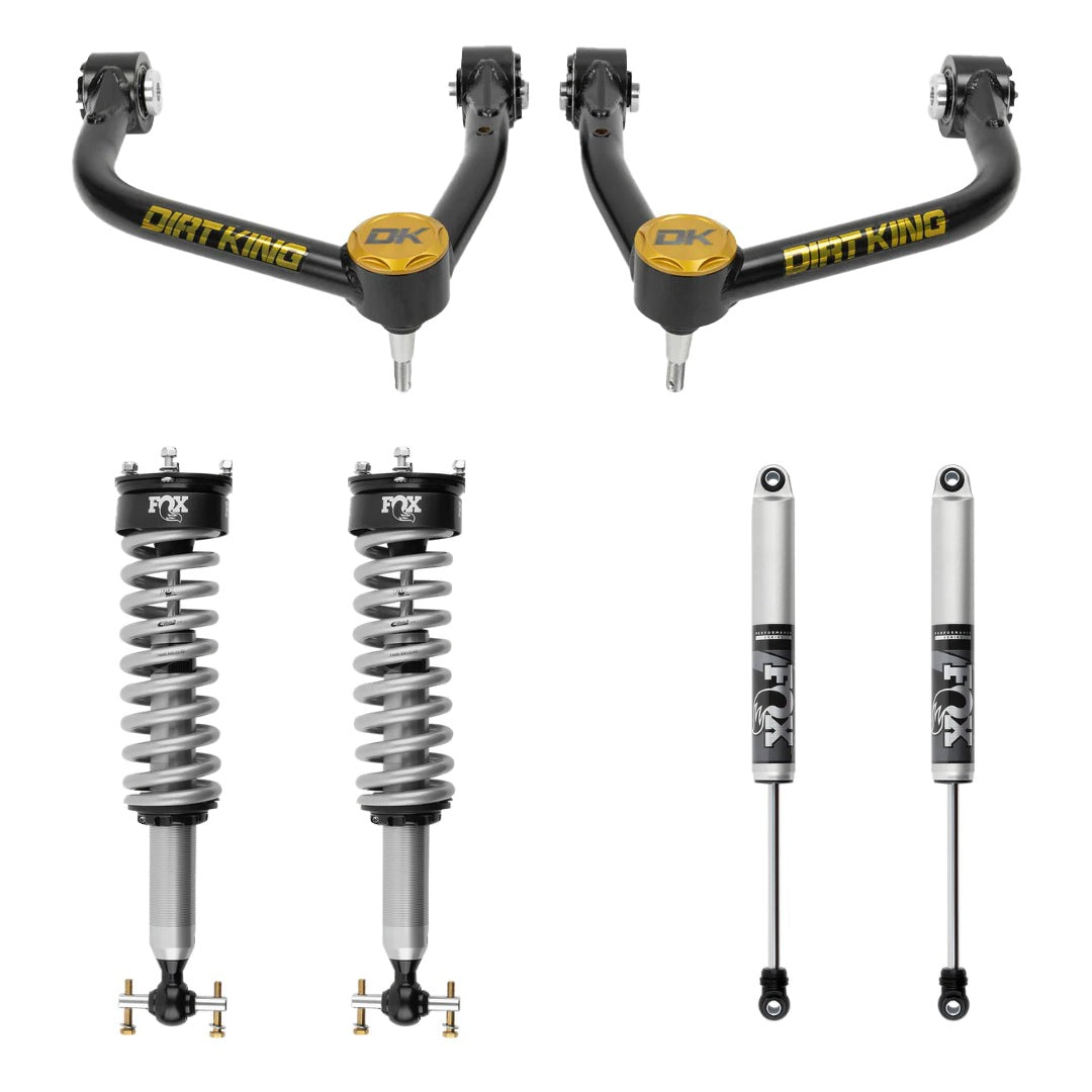 19-26 GM 1500 Dirt King Stage 1 Mid Travel Kit with Fox 2.0 IFP Shocks