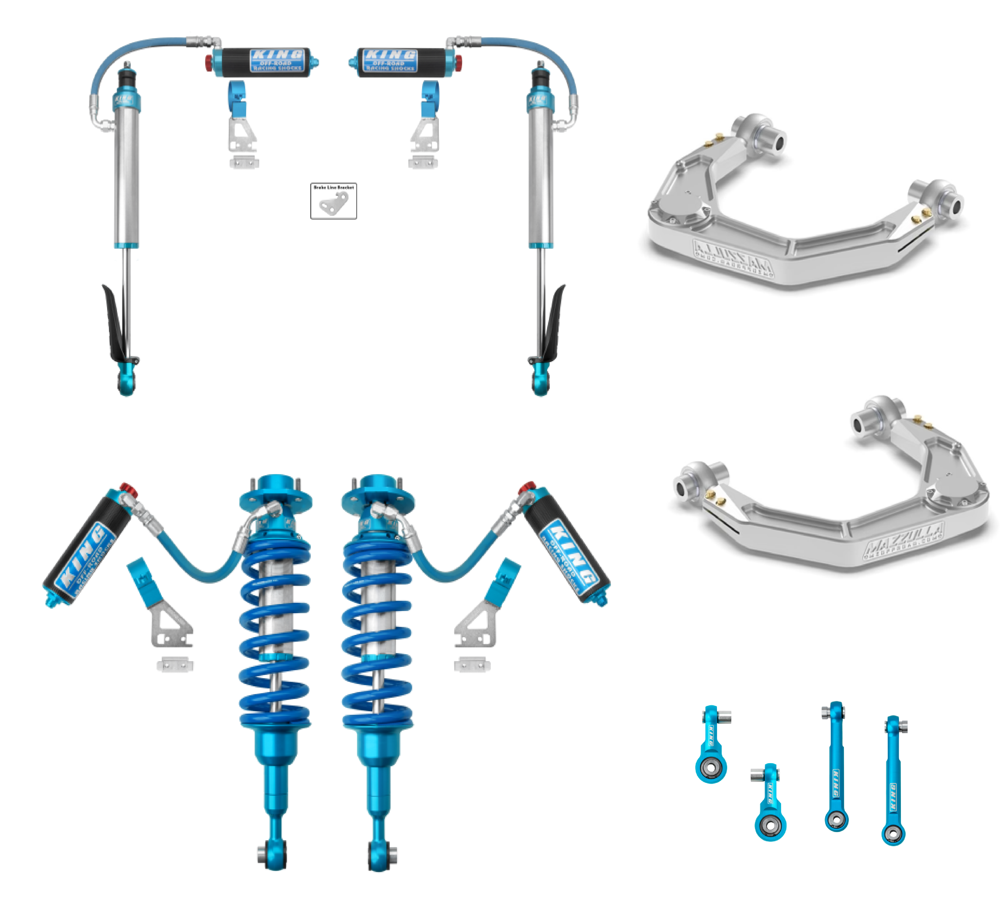 2024+ Toyota Tacoma Mazzulla Stage 3 Mid Travel Kit with King Shocks-LTW Motorsports