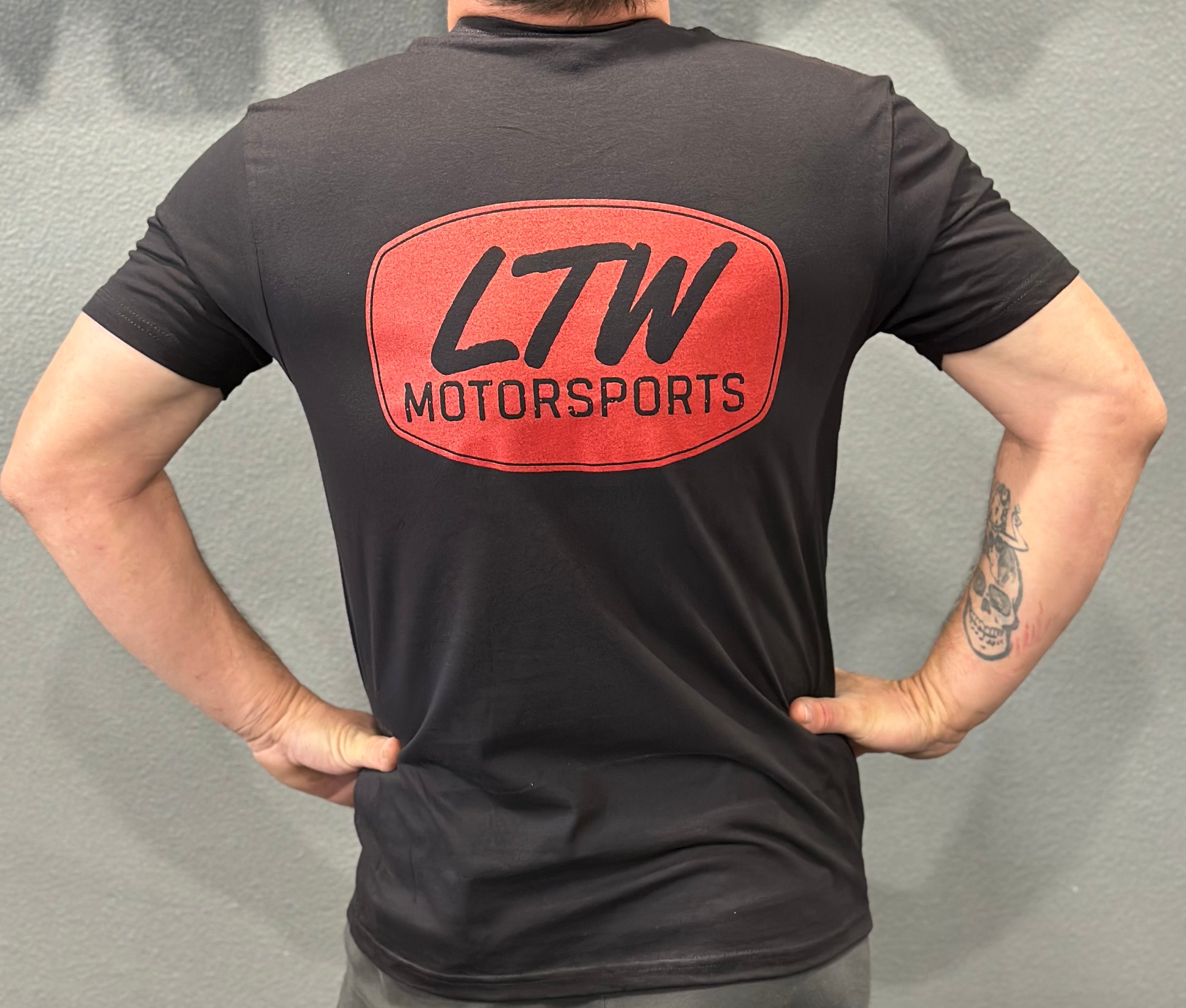LTW Black w/ Red Logo Shirt-LTW Motorsports