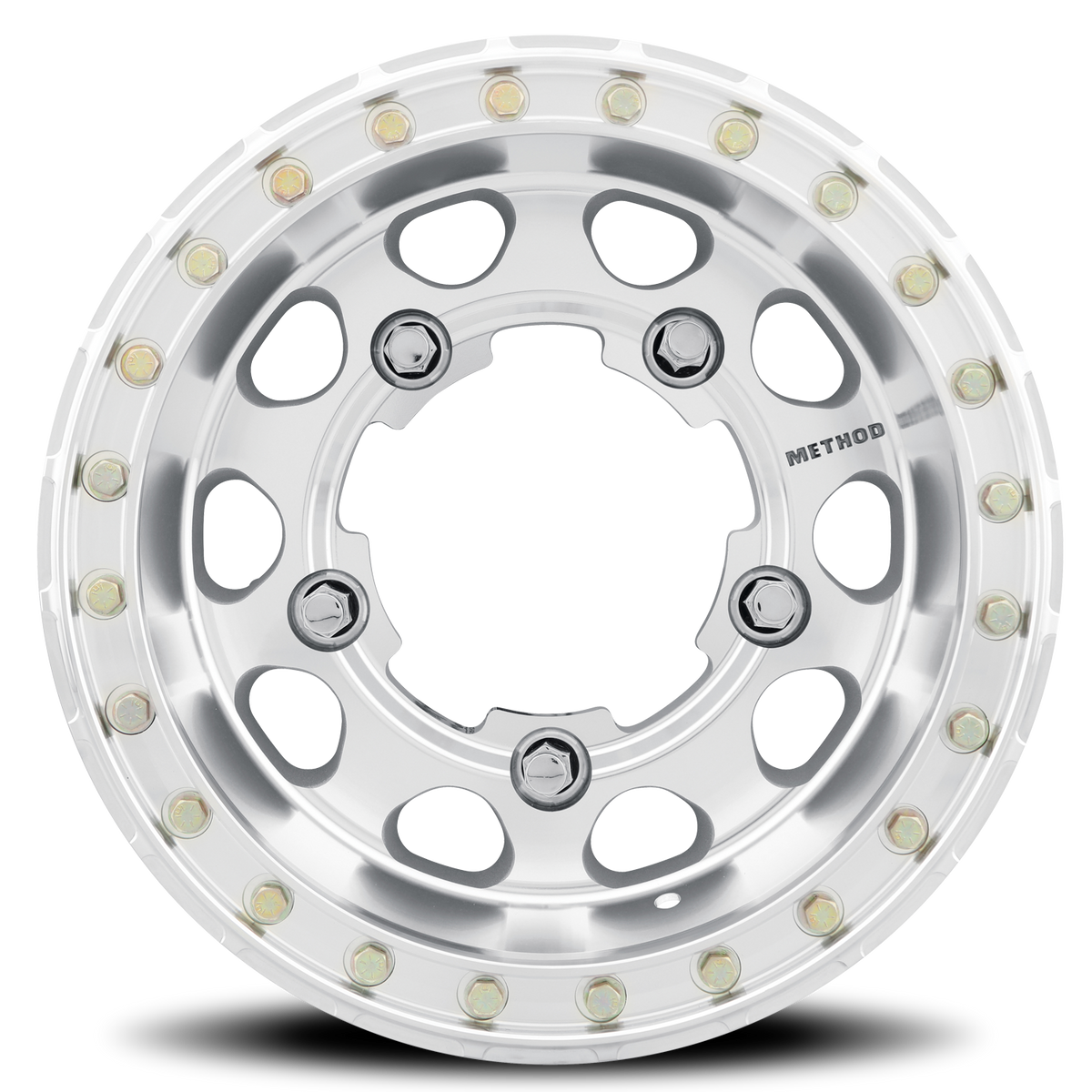 Aluminum Wheels 17x8 Buggy Beadlock MR103 Bolt Pattern 5 On 205 Offset 0 Lip Size 2.76 Raw Machined Method