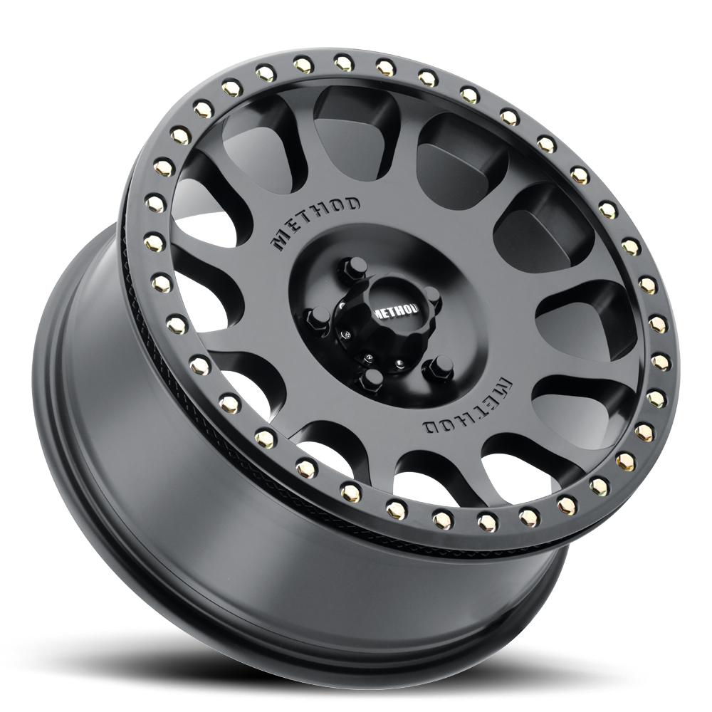 Aluminum Wheels 17x9 Beadlock MR105 Matte Black MB Method