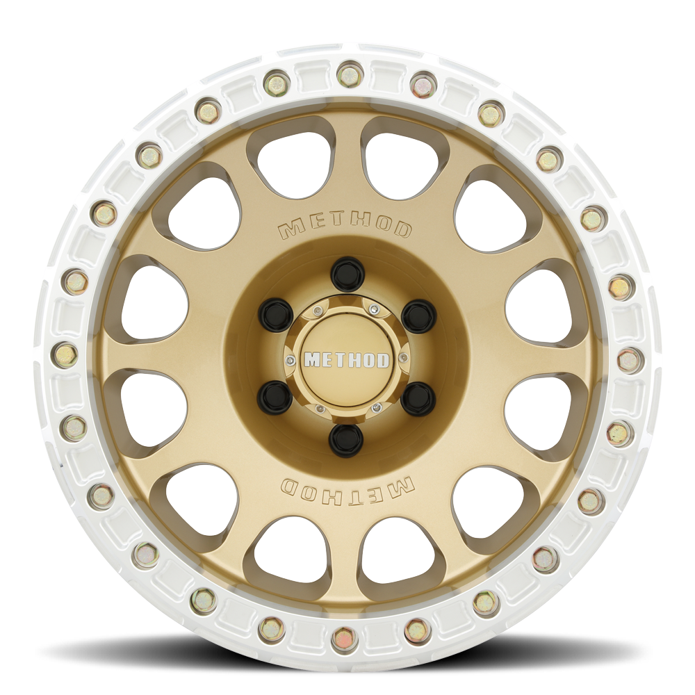Aluminum Wheels 17x9 Beadlock MR105 Gold GD Method