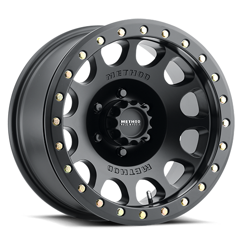 Aluminum Wheels 17x9 Beadlock MR105 Matte Black MB Method