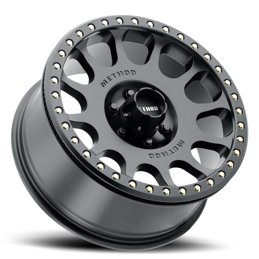 Aluminum Wheels 17x9 Beadlock MR105 Matte Black MB Method