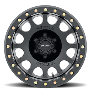 Aluminum Wheels 17x9 Beadlock MR105 Matte Black MB Method
