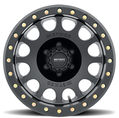 Aluminum Wheels 17x9 Beadlock MR105 Matte Black MB Method