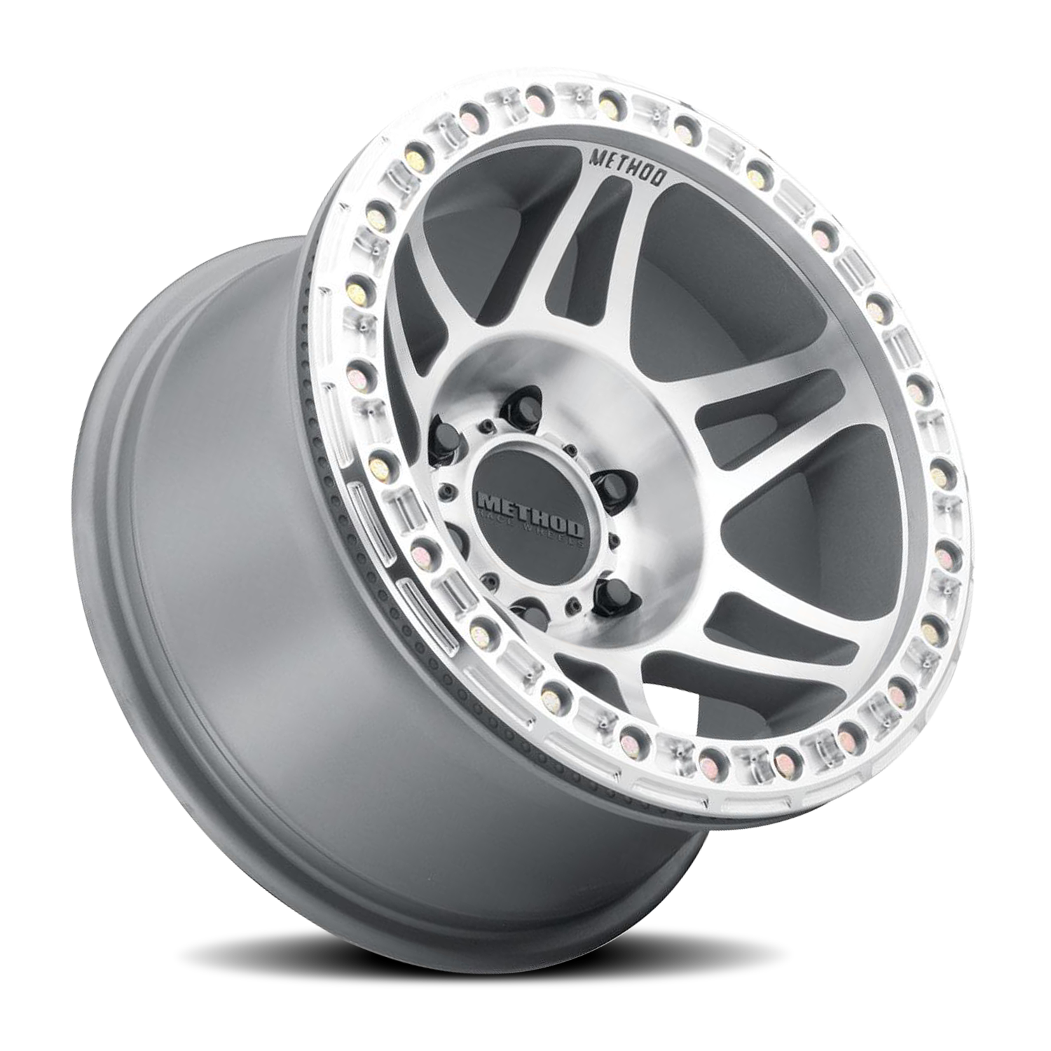 Aluminum Wheels 17x9 Beadlock MR106 Machined SL Clear Coat Method