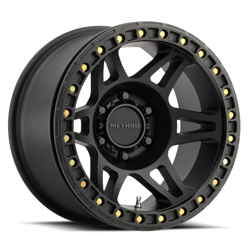 Aluminum Wheels 17x9 Beadlock MR106 Matte Black MB Method