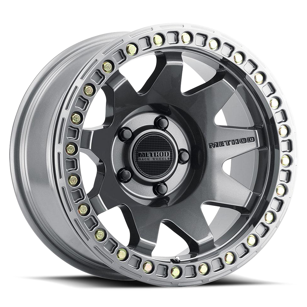 Aluminum Wheels 17x9 MR108 Gloss Titanium GY Method
