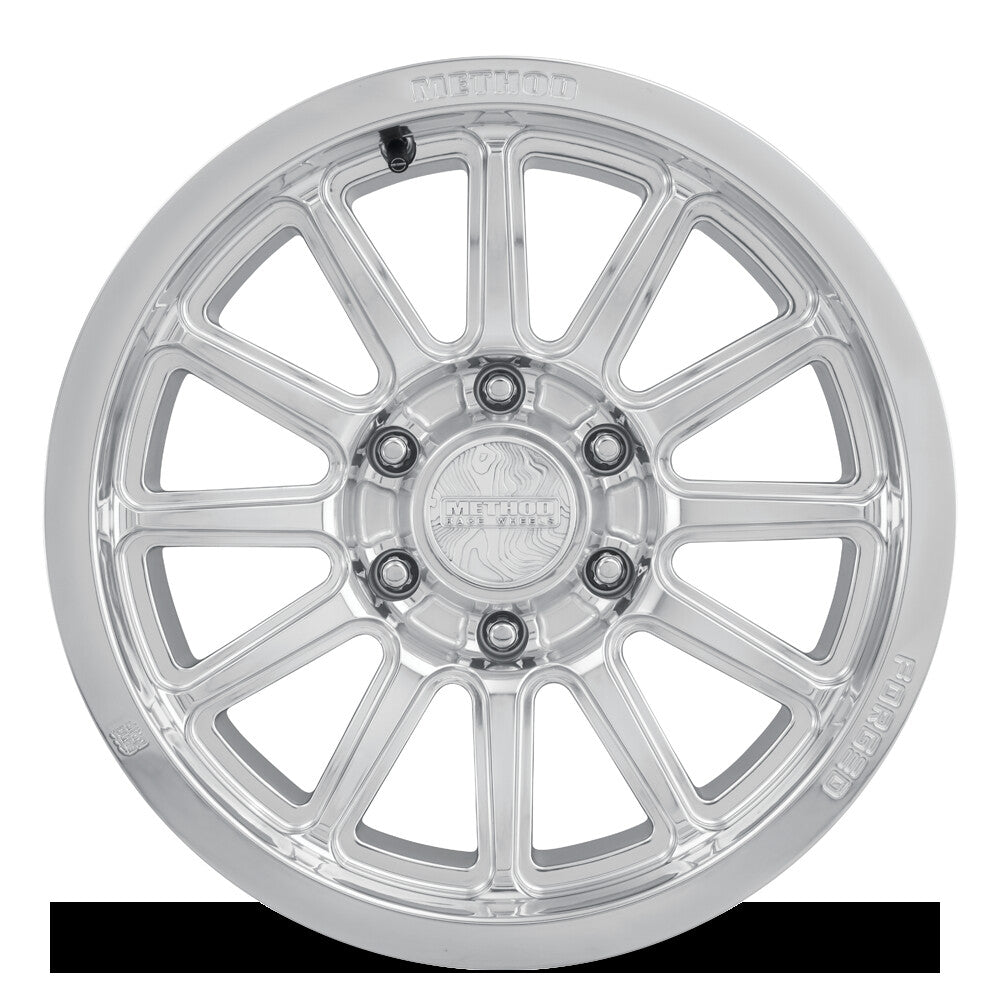 MR204 Forged, 17x8.5, 0mm Offset, Polished Clear Coat, Method Race Wheels