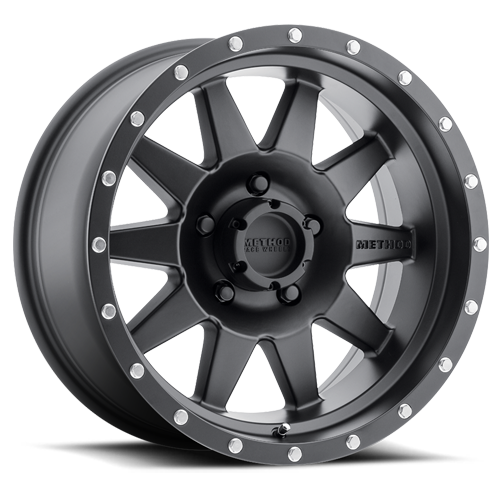 Aluminum Wheels 17x9 The Standard MR301 Matte Black MB Method