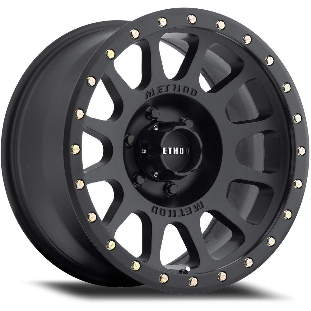 MR305 NV HD, 16x7, 0mm Offset, Matte Black, Method Race Wheels