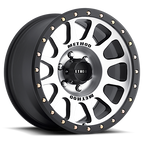 Aluminum Wheels 16x8 NV MR305 Black BM Machined Face-Black Street Loc Method