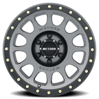 Aluminum Wheels 17x8.5 NV MR305 Titanium TT Matte Black Lip Method