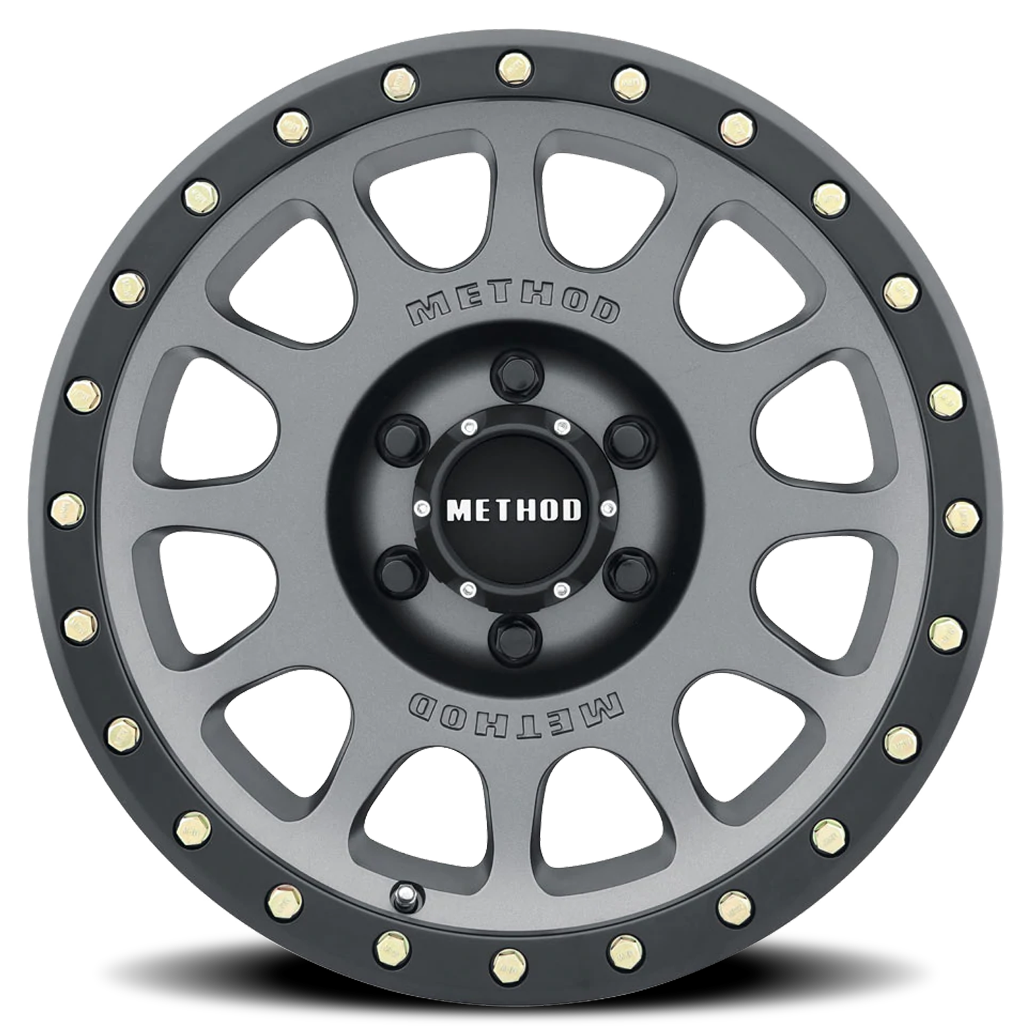 Aluminum Wheels 17x8.5 NV MR305 Titanium TT Matte Black Lip Method