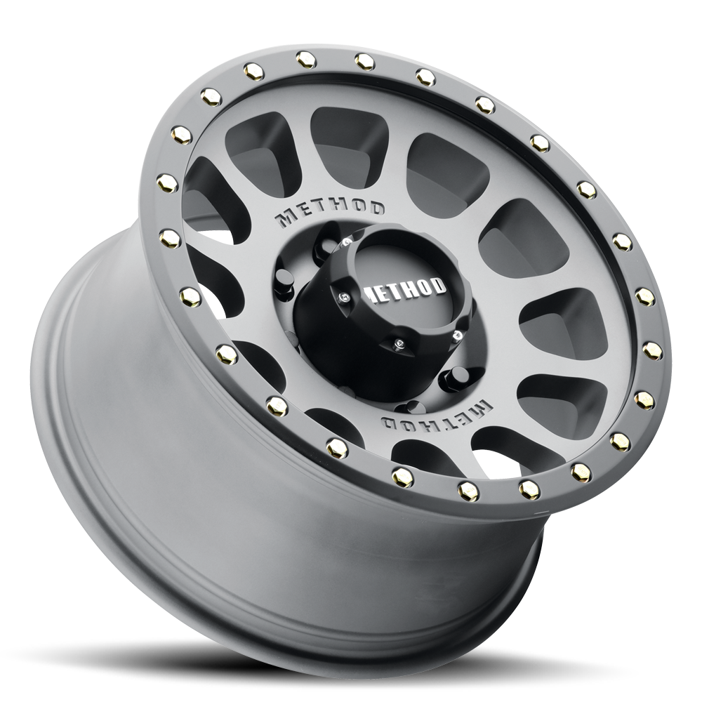 Aluminum Wheels 17x8.5 NV MR305 Titanium TT Matte Black Lip Method