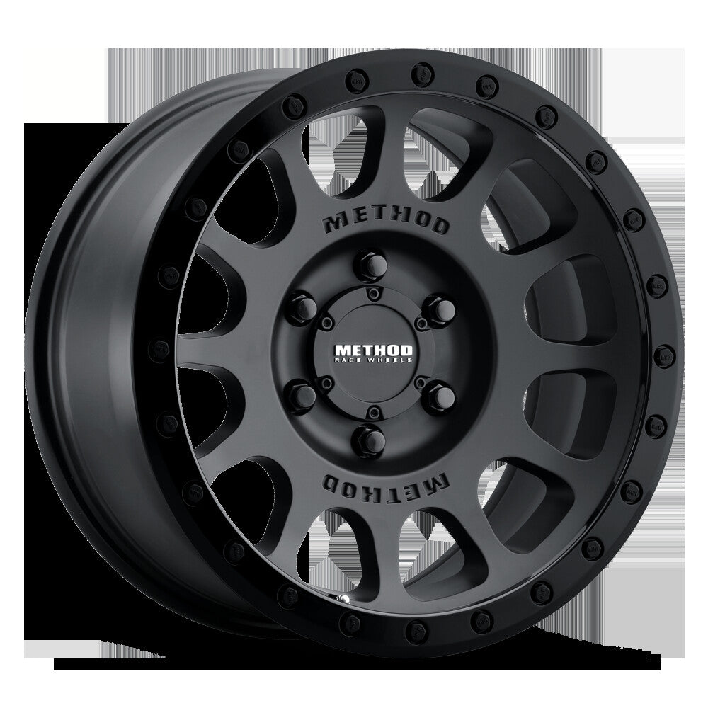 MR305 NV, 18x9, Matte Black Gloss Black Lip, Method Race Wheels