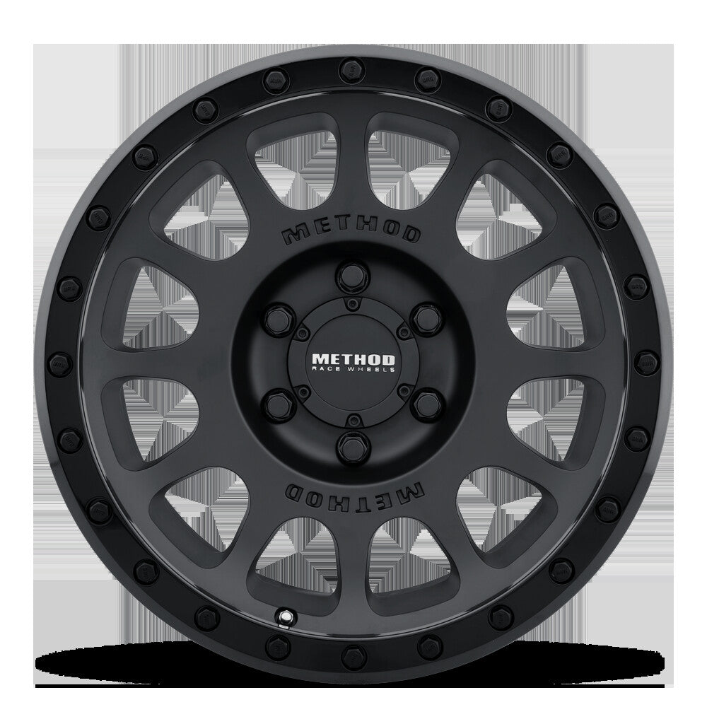 MR305 NV, 18x9, Matte Black Gloss Black Lip, Method Race Wheels