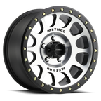 Aluminum Wheels 18x9 NV MR305 Black BM Machined Face-Black Street Loc Method