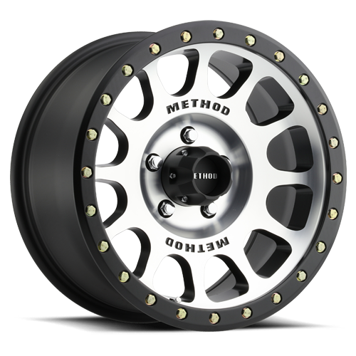 Aluminum Wheels 18x9 NV MR305 Black BM Machined Face-Black Street Loc Method