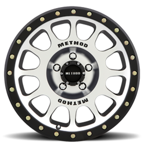 Aluminum Wheels 18x9 NV MR305 Black BM Machined Face-Black Street Loc Method