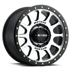 Aluminum Wheels 18x9 NV MR305 Black BM Machined Face-Black Street Loc Method