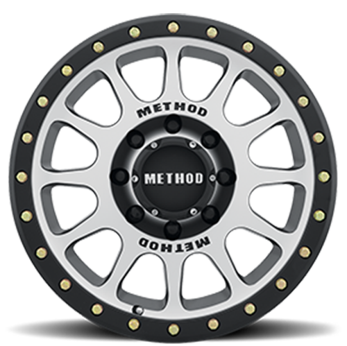 Aluminum Wheels 18x9 NV MR305 Black BM Machined Face-Black Street Loc Method