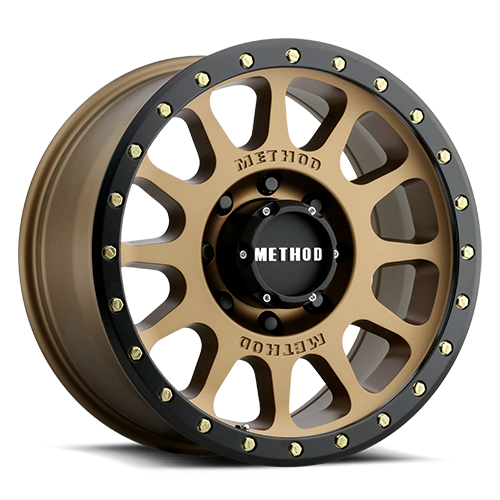 Aluminum Wheels 18x9 NV MR305 Method Bronze BRZ Black Street Loc Method
