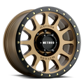 Aluminum Wheels 18x9 NV HD MR305  Method Bronze BRZ Black Street Loc Method