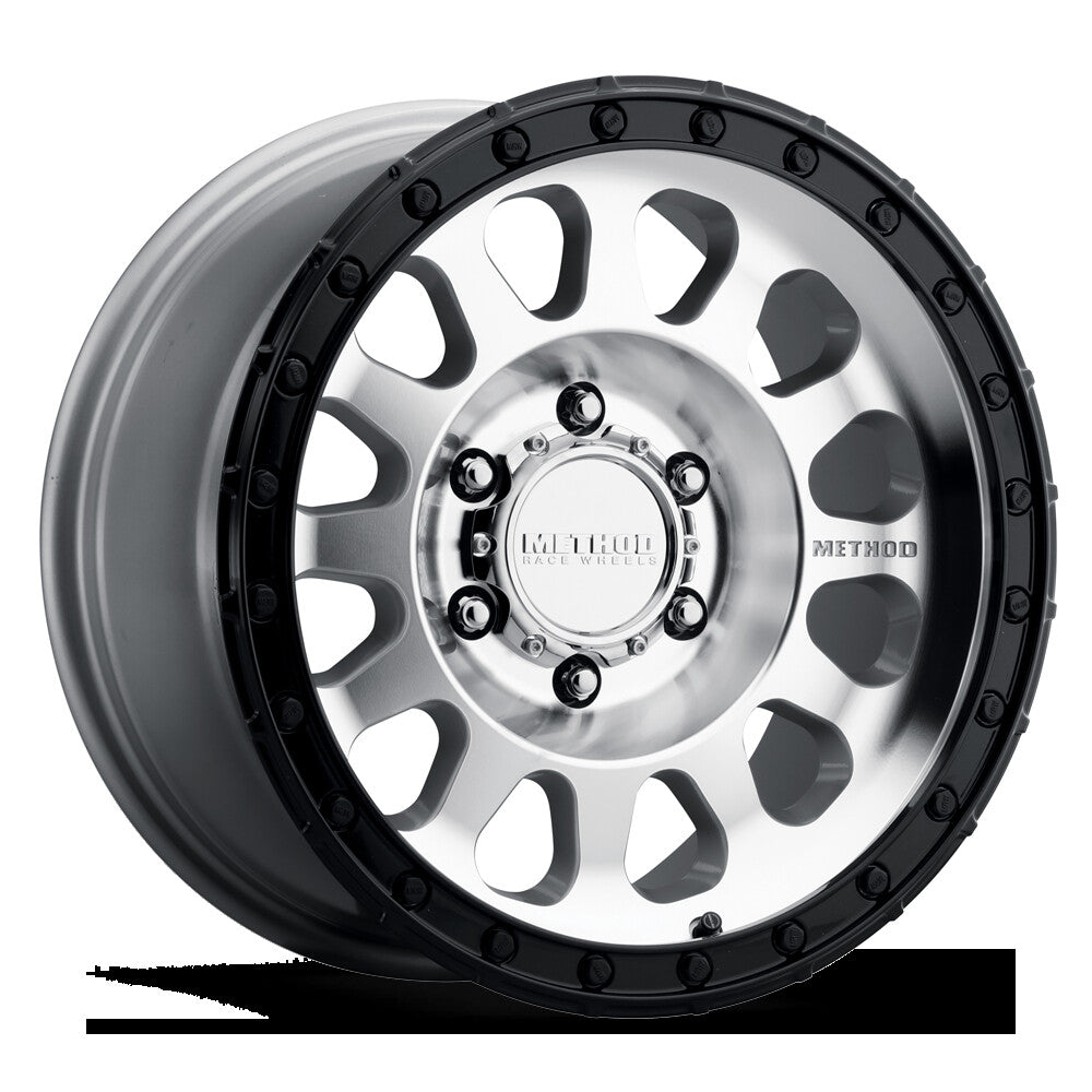 MR315, 17x9, -12mm Offset, Machined Gloss Black Lip, Method Race Wheels