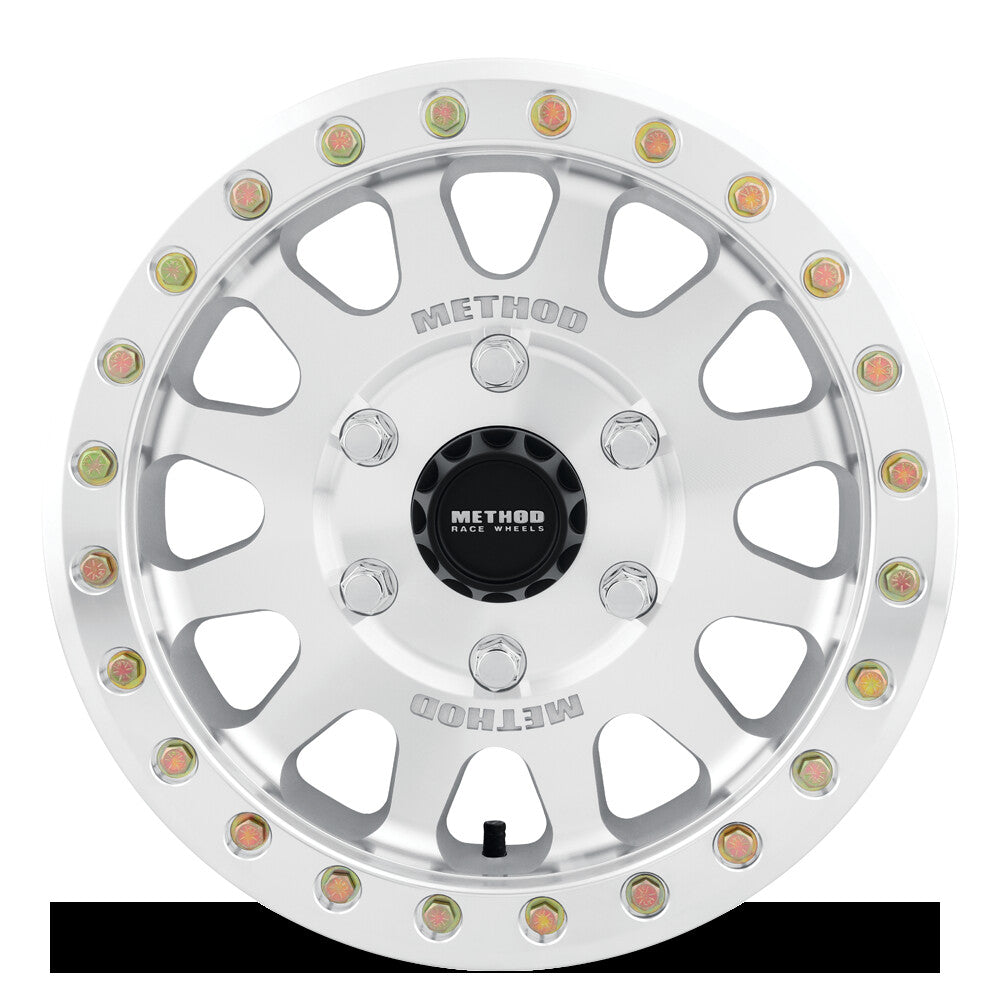 MR401 UTV Beadlock, 15x7, 5+2/+38mm Offset, 6x5.5, 81.8mm Centerbore, Machined Raw, w/ BH-H24100, Method Race Wheels