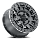 Aluminum Wheels 15x10 MR415 Beadlock UTV Matte Black MB Gloss Black Ring Method