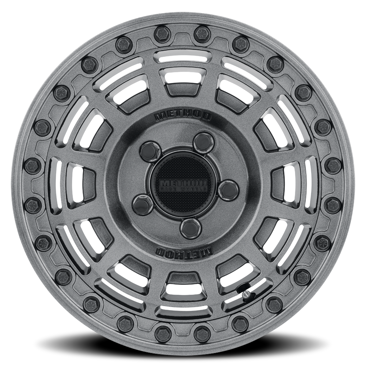 Aluminum Wheels 15x10 MR415 Beadlock UTV Graphite GY Gloss Graphite Ring Method