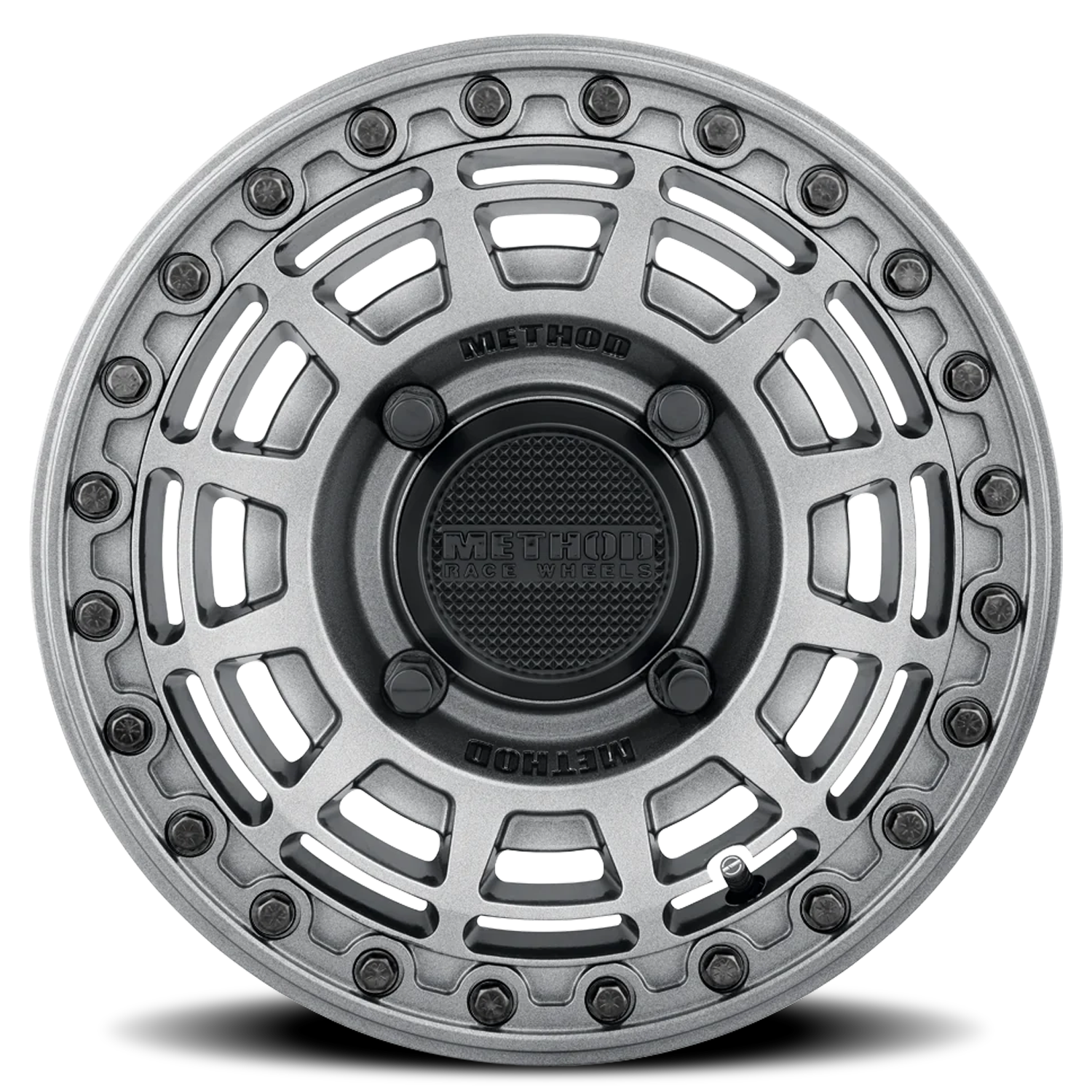 Aluminum Wheels 15x10 MR415 Beadlock UTV Graphite GY Gloss Graphite Ring Method