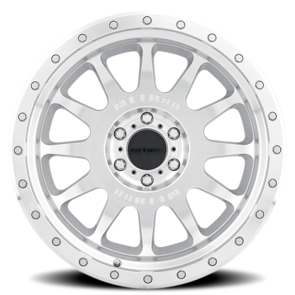 Aluminum Wheels 20x10 NV MR605 Bolt Pattern 8 On 170 Offset -24 Lip Size 2.83 Machined Silver SL Clear Coat Method