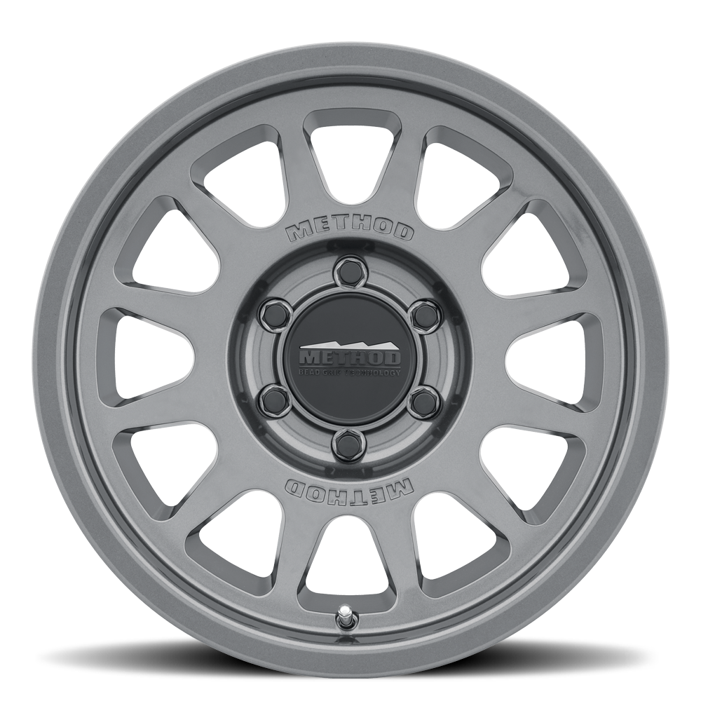 Aluminum Wheels 17x8.5 Bead Grip MR703 Gloss Titanium SL Method