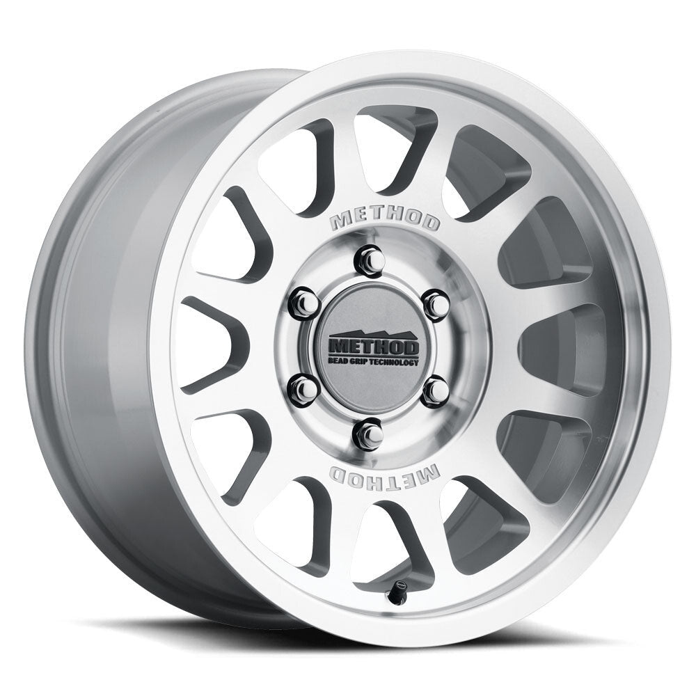 MR703 Bead Grip, 17x9, -12mm Offset Machined Clear Coat, Method Race Wheels