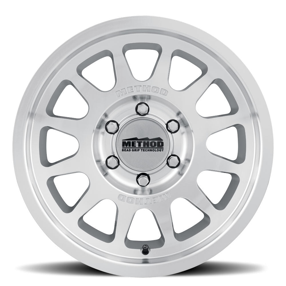 MR703 Bead Grip, 17x9, -12mm Offset Machined Clear Coat, Method Race Wheels